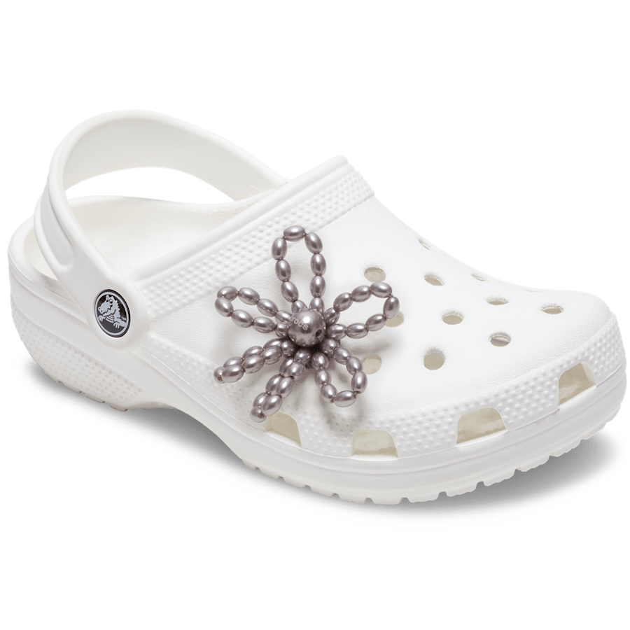 Grey Pearl Beaded Daisy Jibbitz™ charms | Crocs online