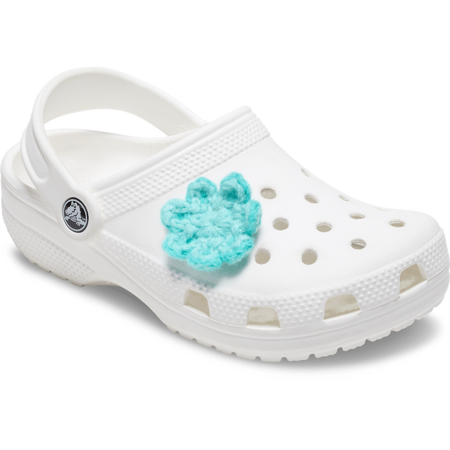 Crochet Blue Flower Jibbitz™ charms | Crocs sale
