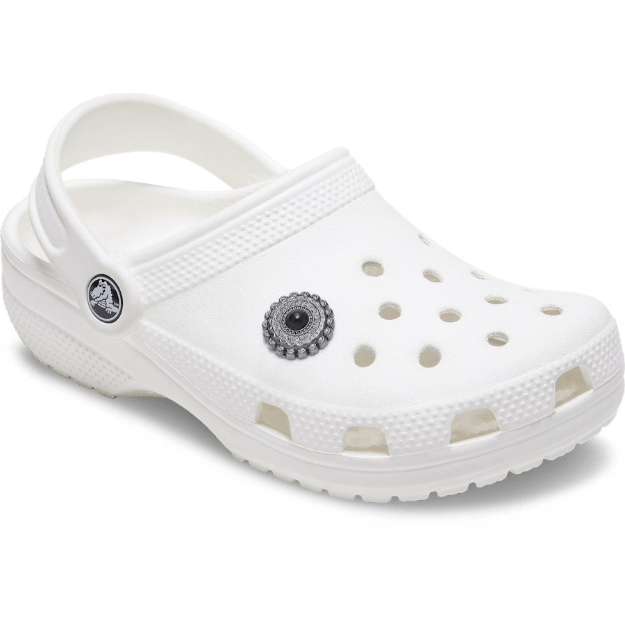 Silver and Black Emblem Jibbitz™ charms | Crocs outlet
