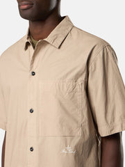1100006 ORGANIC COTTON TELA 'PARACADUTE' Comfort-fit short-sleeve shirt with chest pocket