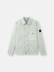 1200001 ORGANIC COTTON STRETCH BROKEN TWILL 'OLD' EFFECT Regular-fit zip-up overshirt pocket