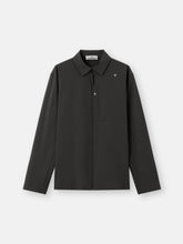 1200024 TEXTURED STRETCH NYLON_STONE ISLAND STELLINA Comfort-fit overshirt with chest pocket