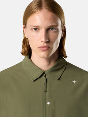 1200024 TEXTURED STRETCH NYLON_STONE ISLAND STELLINA Comfort-fit overshirt with chest pocket