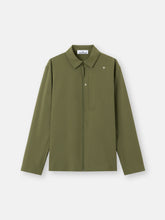 1200024 TEXTURED STRETCH NYLON_STONE ISLAND STELLINA Comfort-fit overshirt with chest pocket