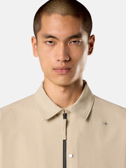 1200024 TEXTURED STRETCH NYLON_STONE ISLAND STELLINA Comfort-fit overshirt with chest pocket