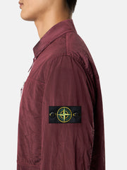 1200031 NYLON METAL IN ECONYL® Comfort-fit overshirt with chest pocket and two-way zip