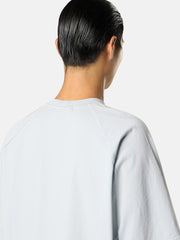 2100005 COMBED ORGANIC COTTON JERSEY Oversized-fit short-sleeve T-shirt with logo embroidery