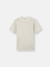 2100026 ORGANIC COTTON JERSEY 'FISSATO' EFFECT Slim-fit T-shirt with Compass patch