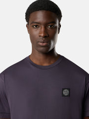 2100027 60/2 COTTON JERSEY Slim-fit short-sleeve T-shirt with Compass patch