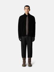 2100029 ORGANIC COTTON JERSEY 'FISSATO' EFFECT Slim-fit short-sleeve T-shirt with Compass patch