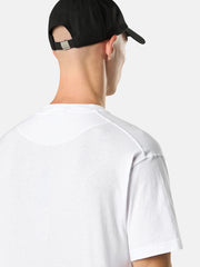 2100029 ORGANIC COTTON JERSEY 'FISSATO' EFFECT Slim-fit short-sleeve T-shirt with Compass patch