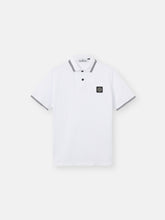 2200007 95% ORGANIC COTTON / 5% ELASTANE PIQUÉ Slim-fit short-sleeve polo shirt with striped details