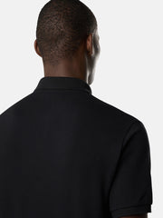 2200009 50/2 ORGANIC COTTON PIQUÉ Regular-fit short-sleeve polo shirt with Compass patch