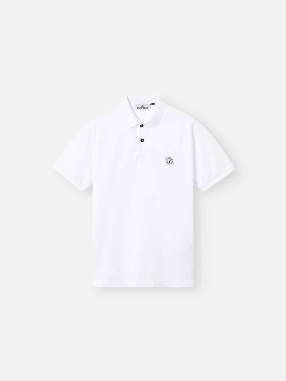 2200009 50/2 ORGANIC COTTON PIQUÉ Regular-fit short-sleeve polo shirt with Compass patch