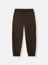 3100021 WOOL NYLON FLANNEL_STONE ISLAND GHOST Loose-fit cargo trousers with elasticated zipped cuffs