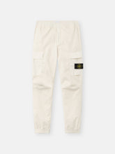 3100031 STRETCH ORGANIC COTTON TWILL Regular-tapered-fit cargo trousers with drawstring waistband