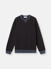 5100013 RAW HAND ORGANIC COTTON Loose-fit crewneck jumper