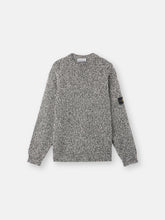 5100025 SPECKLED COTTON Loose-fit crewneck jumper