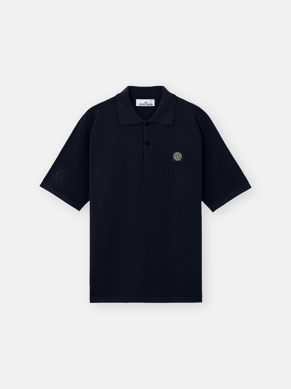 5100030 MICRO STITCH SOFT ORGANIC COTTON Loose-fit short-sleeve polo with Compass patch