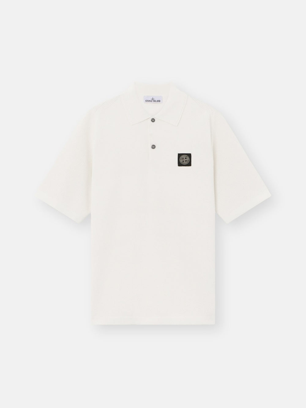 5100030 MICRO STITCH SOFT ORGANIC COTTON Loose-fit short-sleeve polo with Compass patch