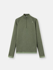 5100037 PRIMALOFT® BIO™ RECYCLED POLYESTER / WOOL_STONE ISLAND STELLINA Half-zip jumper with raglan sleeves and elasticated trims