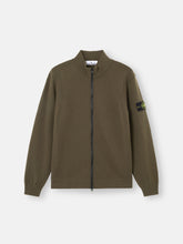 5100062 STRETCH RWS WOOL Zip-up jumper with stand collar and reverse stitch details