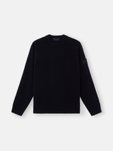 5100078 CASHMERE_STONE ISLAND GHOST Crewneck jumper with raglan sleeves and ribbed trims