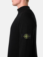 5100124 RIBBED SOFT ORGANIC COTTON Regular-fit half-zip jumper