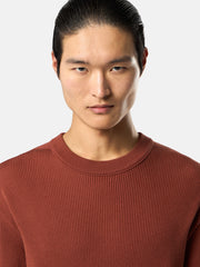 5100154 RIBBED SOFT ORGANIC COTTON Regular-fit crewneck jumper