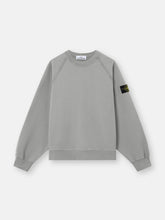 6100022 BRUSHED ORGANIC COTTON FLEECE Oversized-fit crewneck sweatshirt with raglan sleeves