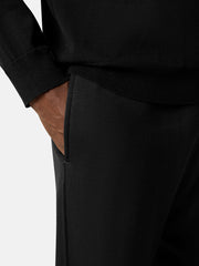 6200009 COTTON WOOL FLEECE_STONE ISLAND GHOST Regular-fit joggers with snap pockets and elasticated waistband