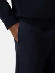 6200009 COTTON WOOL FLEECE_STONE ISLAND GHOST Regular-fit joggers with snap pockets and elasticated waistband