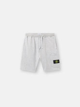 6200011 ORGANIC COTTON FLEECE Cargo bermuda shorts with pockets and drawstring waistband