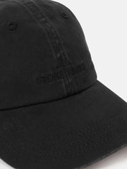 9100009 BRUSHED COTTON GABARDINE HAT Baseball cap with logo embroidery