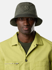9100012 NYLON METAL IN ECONYL® Bucket hat with mesh lining and Compass embroidery