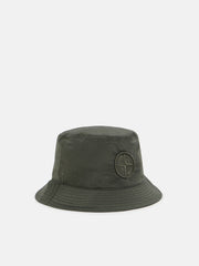 9100012 NYLON METAL IN ECONYL® Bucket hat with mesh lining and Compass embroidery