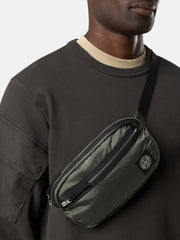 9200016 COATED NYLON METAL IN ECONYL® Belt bag with zip pocket and ripstop lining