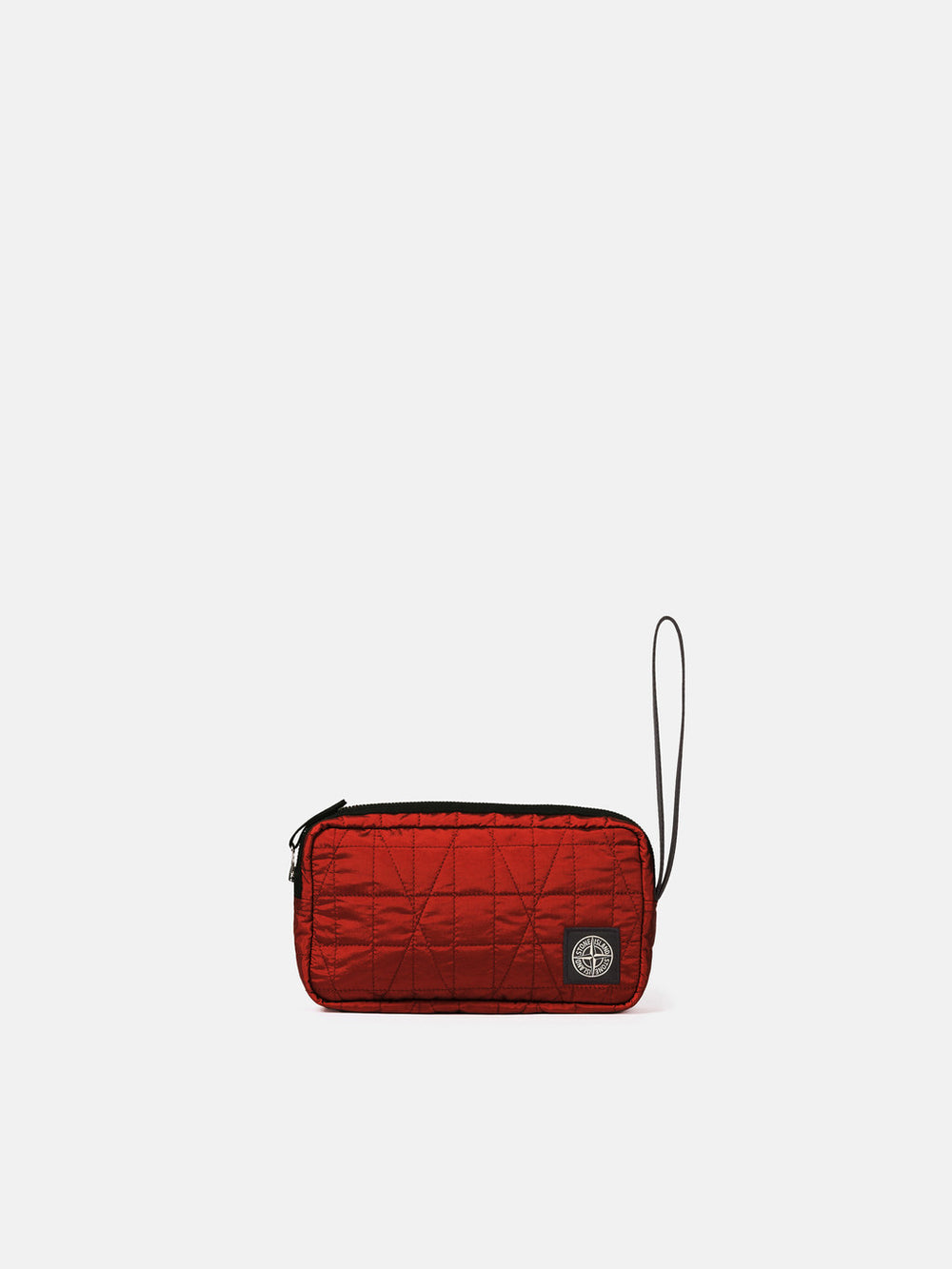 9200017 QUILTED NYLON METAL IN ECONYL® Wrist pouch with inner compartments and zip