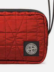 9200017 QUILTED NYLON METAL IN ECONYL® Wrist pouch with inner compartments and zip