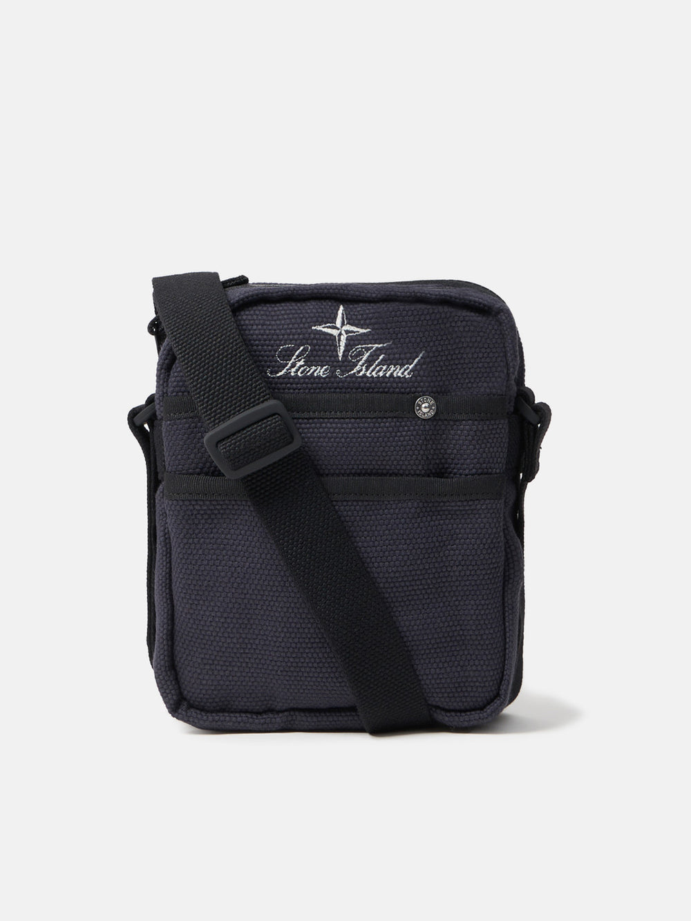 9200021 COTTON CANVAS Pouch bag with front pockets and adjustable strap