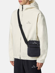 9200021 COTTON CANVAS Pouch bag with front pockets and adjustable strap