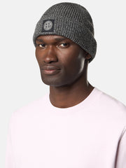 N100001 KNIT REFLECTIVE Beanie with reflective coating and Compass patch
