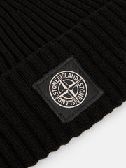 N100002 FULL RIB RWS WOOL Beanie with Compass logo patch
