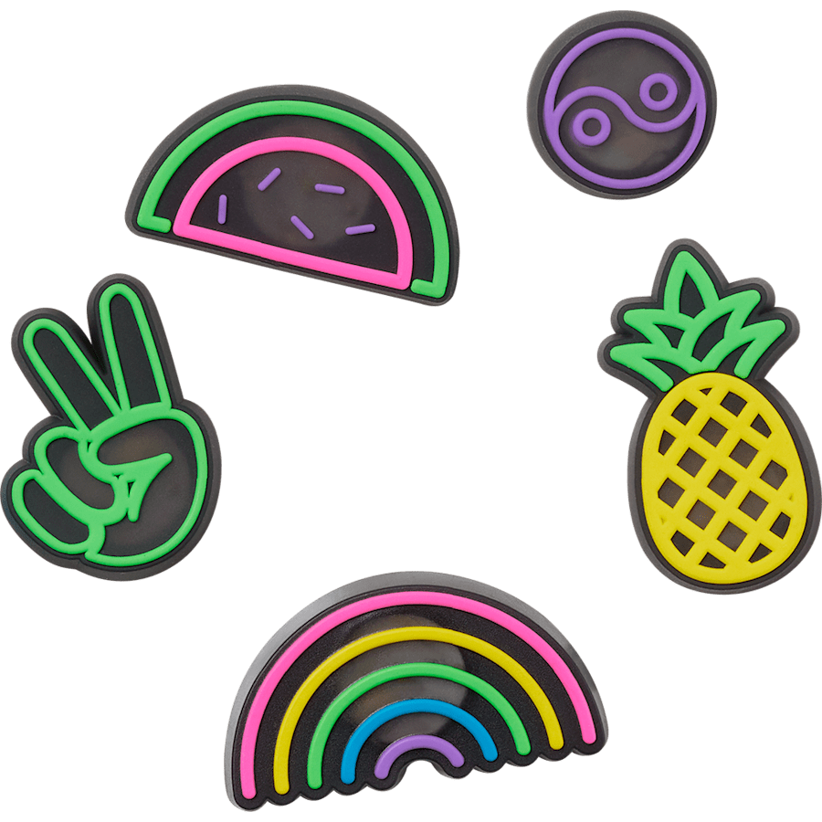 Lights Up Fun 5 Pack Jibbitz Shoe Charm | Crocs discount