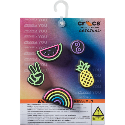 Lights Up Fun 5 Pack Jibbitz Shoe Charm | Crocs discount