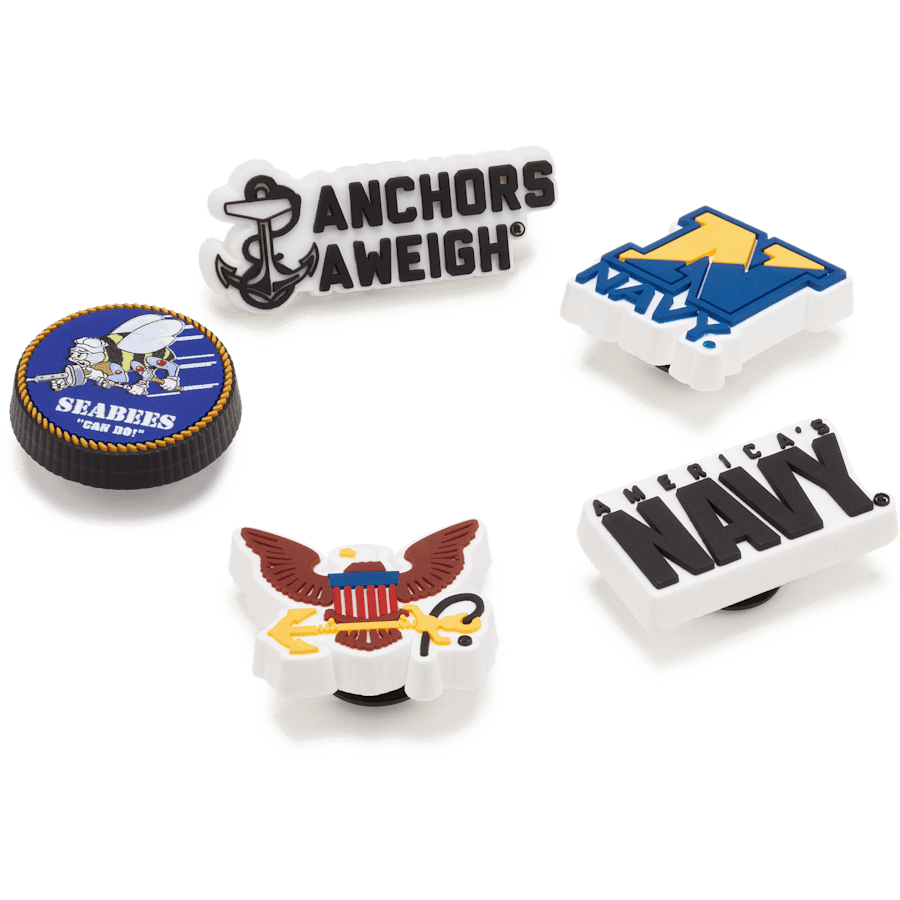 Armed Forces US Navy 5Pck Jibbitz Shoe Charm | Crocs for sale