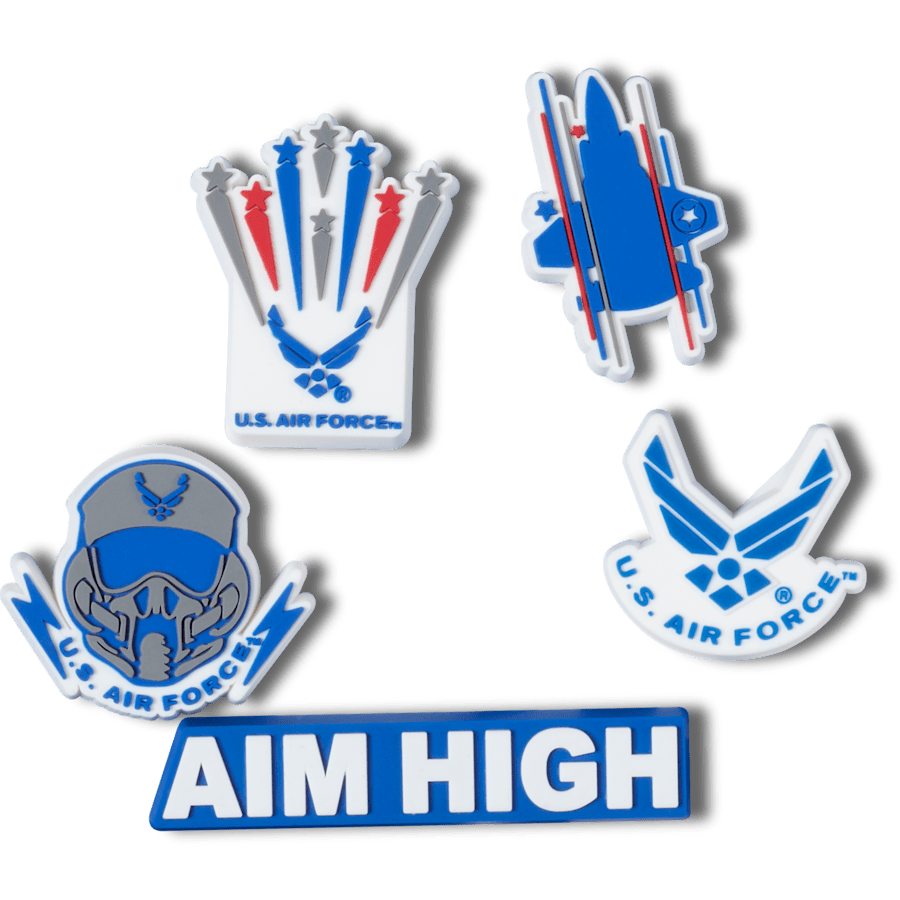 Armed Forces US Air Force 5Pck Jibbitz Shoe Charm | Crocs outlet