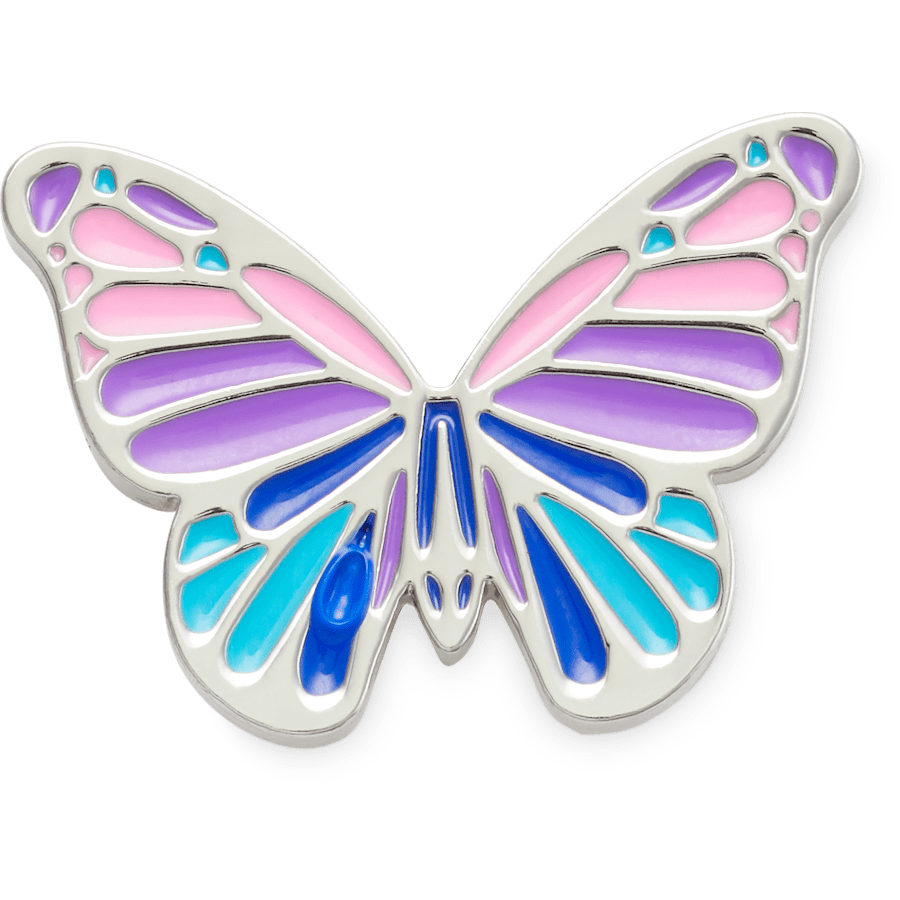 Multi Purple Butterfly Jibbitz Shoe Charm | Crocs discount