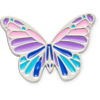 Multi Purple Butterfly Jibbitz Shoe Charm | Crocs discount