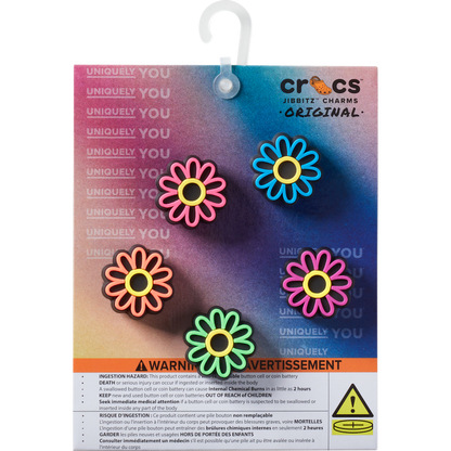 Lights Up Daisy 5 Pack Jibbitz Shoe Charm | Crocs outlet